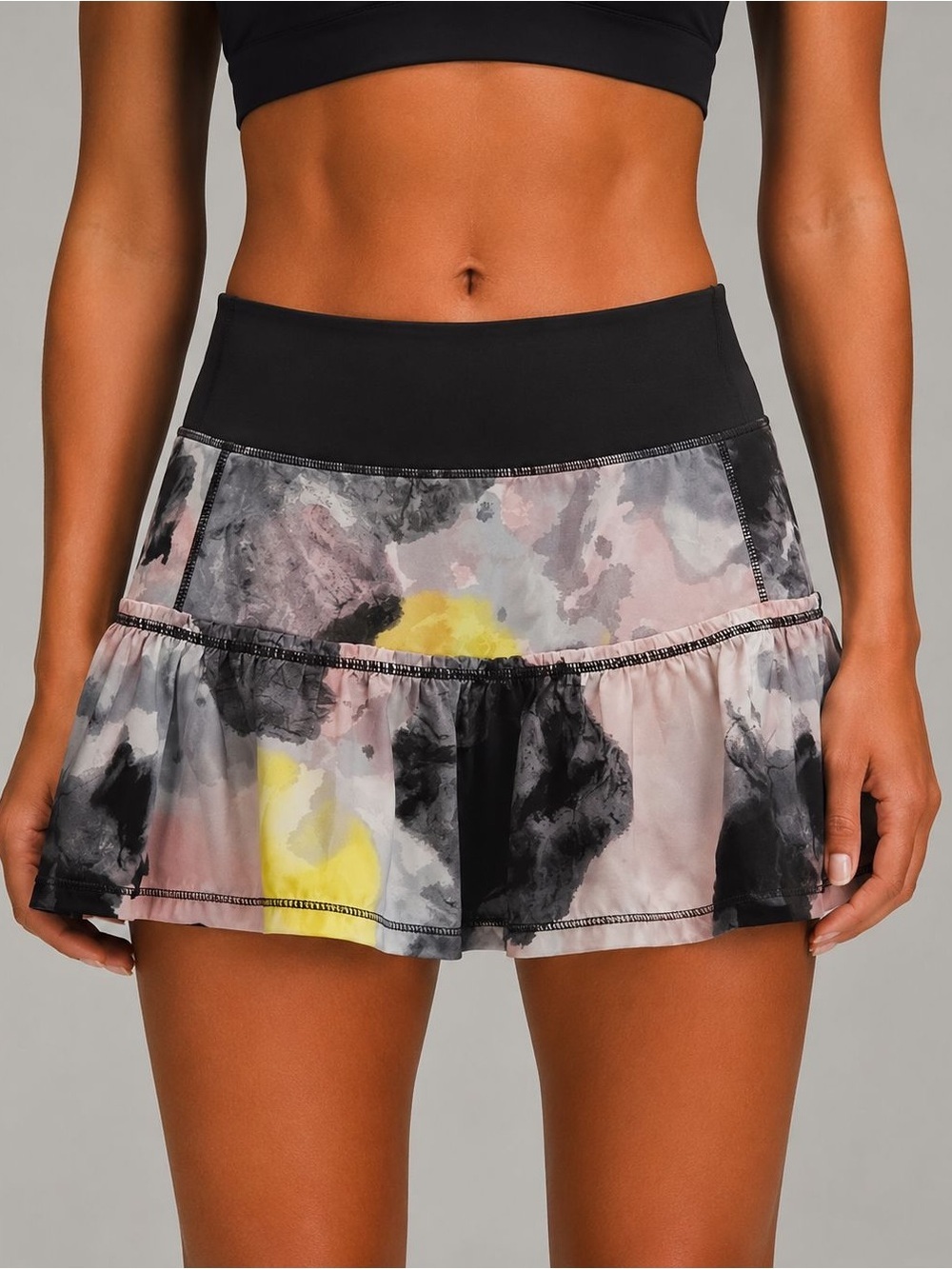 LULULEMON RARE  Run Willpower Skirt in Citron Tinted Canvas - Size 4